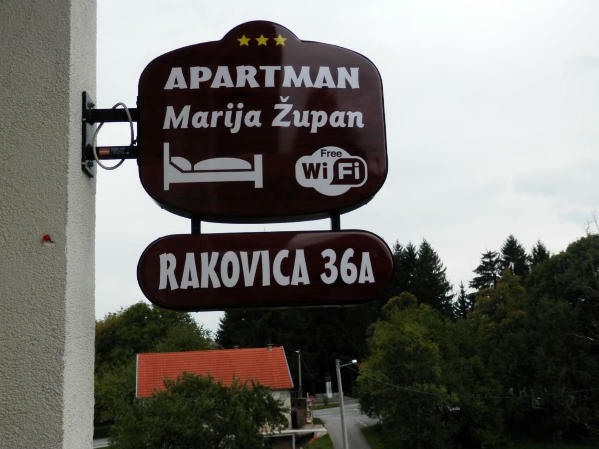 Apartment Marija Zupan Rakovica Exteriör bild